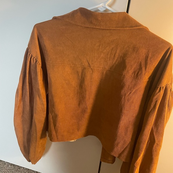Brown corduroy jacket!!! Size medium, worn once! - Picture 2 of 2